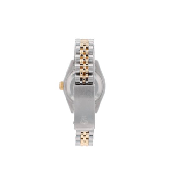 Rolex Ladies Datejust 26mm Two-Tone Champagne Roman Dial Fluted Jubilee 69173 main image 6